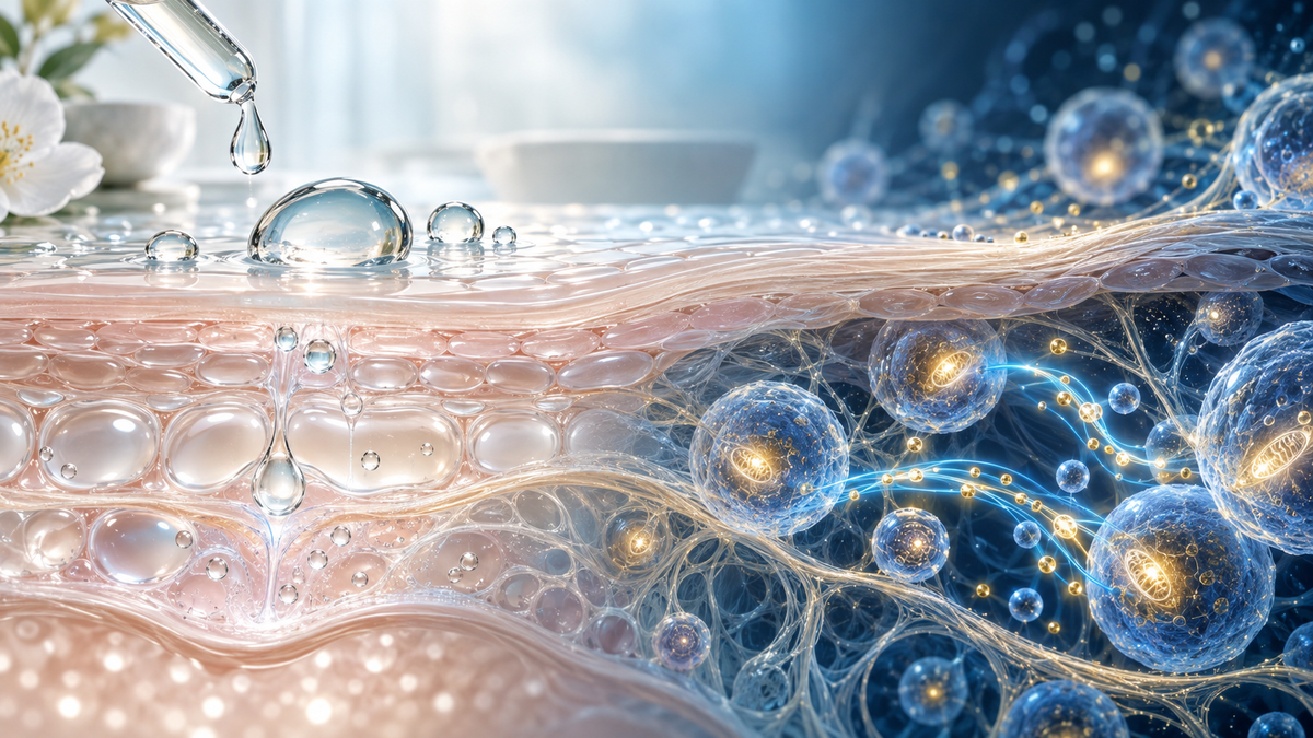 Korean skincare surface hydration compared with cellular skin longevity biology