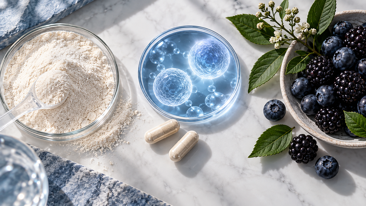 Collagen, cellular-energy and polyphenol categories in a supplement comparison